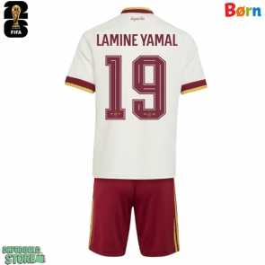 Spanien Lamine Yamal #19 Replika Babytøj Udebanesæt Børn VM 2026 Kortærmet (+ Korte bukser)